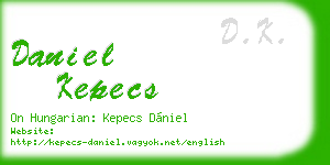 daniel kepecs business card